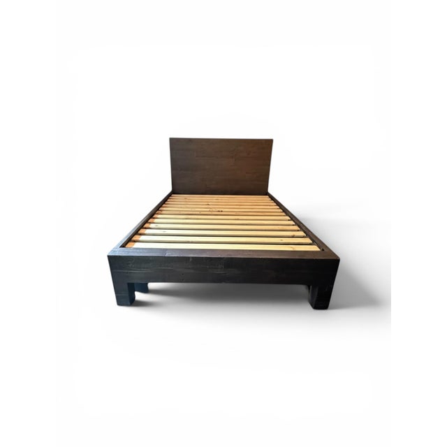 2010s West Elm Emmerson Bed, Full, Chestnut For Sale - Image 5 of 18