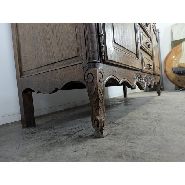 Neo-Rustic Carved Norman Bookcase For Sale - Image 9 of 10