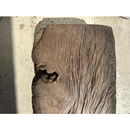 Small Stool in Organic Teak For Sale - Image 16 of 18