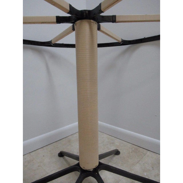 Mid-Century Round Iron Pedestal Dining Table Base For Sale - Image 10 of 11