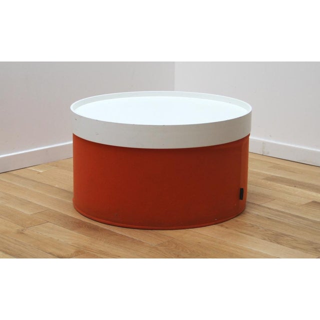 Coffee table Drum Pouffe by Softline For Sale - Image 6 of 6