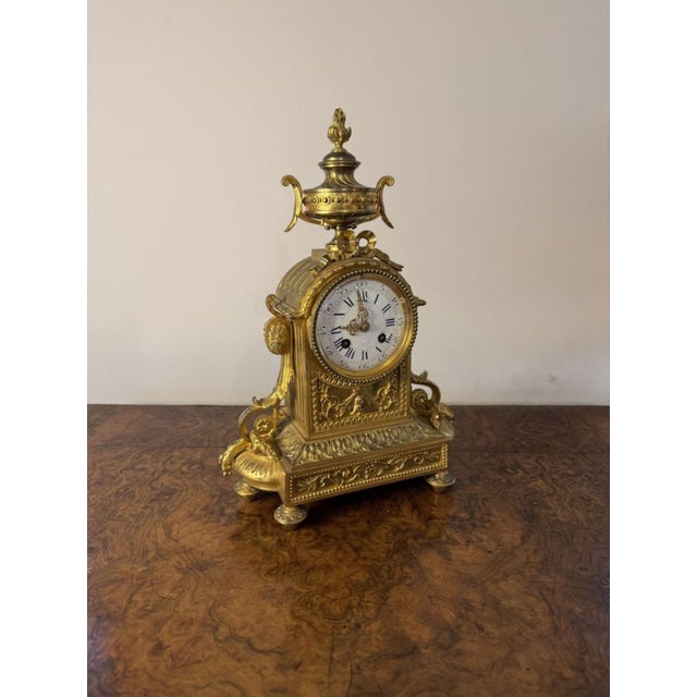 Victorian French Mantle Clock, 1880s For Sale - Image 3 of 7