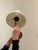 Minimal Rustic, Brass, Hand Stitched Belgian Linen Sconces For Sale