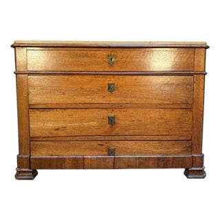 Louis Philippe Walnut Chest of Drawers For Sale