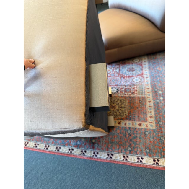 Richard Andronaco Golden Bronze Silk Serpentine Sectional For Sale - Image 9 of 18
