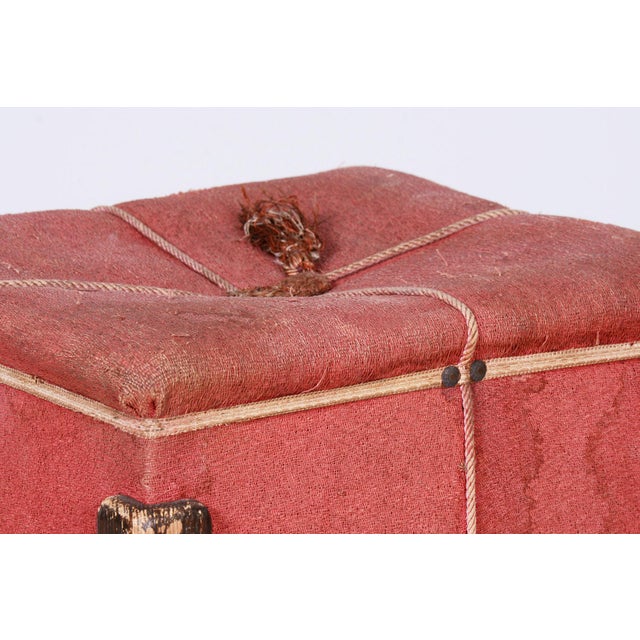 Wood Czech Art Deco Stool in Beech, 1920s For Sale - Image 7 of 8