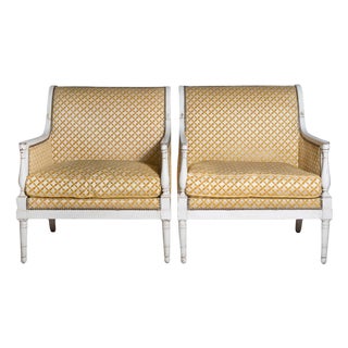 French 19th Century Pair of Marquise Chairs Circa 1890 For Sale