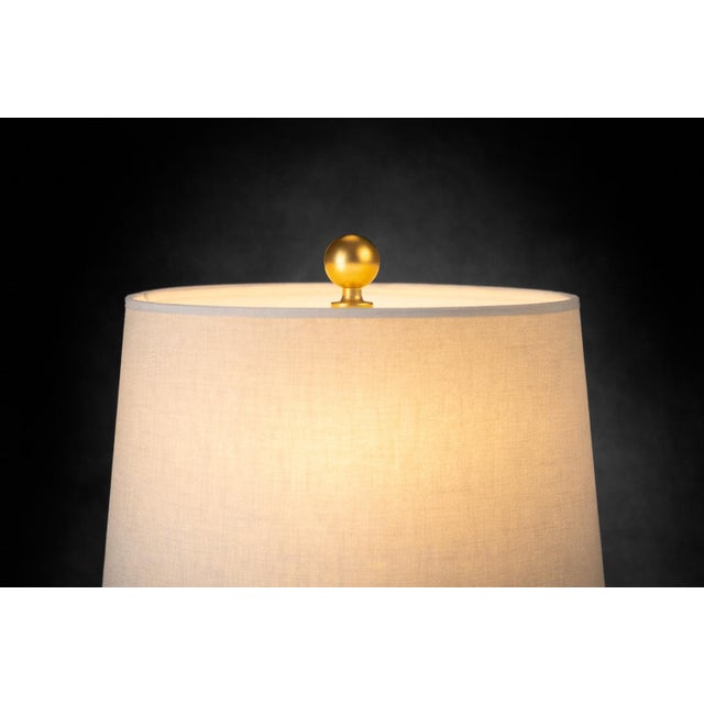 Ceramic Late 20th Century Hollywood Regency Table Lamps With Illuminated Palm Frond Cutouts — Palm Beach Hollywood Regency Statement Lighting - a Pair For Sale - Image 7 of 8