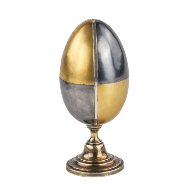 Silver Poached Egg by Eric Collin for Faberge For Sale - Image 10 of 10