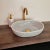 Contemporary Contemporary White Oval Pottery Sink For Sale - Image 3 of 8
