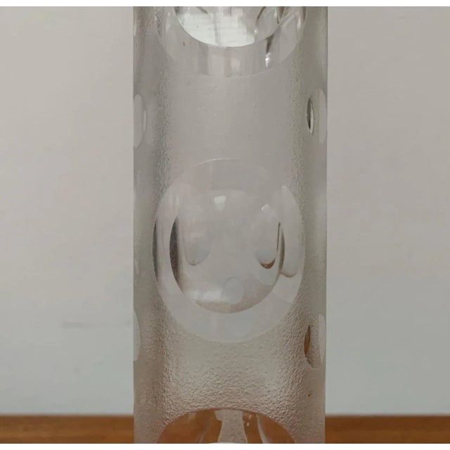Glass Vintage Bubble Glass Vase, 1970s For Sale - Image 7 of 16