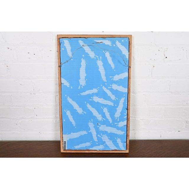 Original Signed Giovanni Geleng Abstract Cityscape Framed Watercolor Painting For Sale - Image 10 of 12