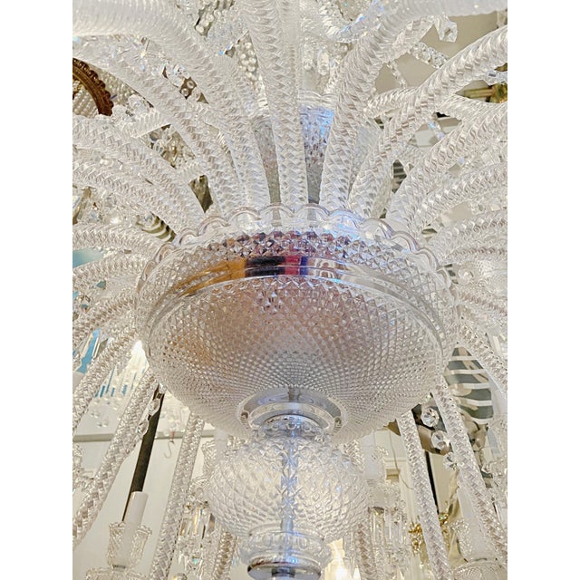 Grand 36 Arms Multi‑Tier Crystal Chandelier For Sale - Image 15 of 16