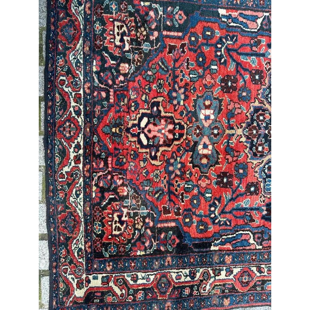 Rustic Mid-Century Kurdish Rug, 1940s For Sale - Image 3 of 17