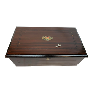 Swiss Music Box, Etouffoirs en Acier 6 Airs Late 1800's