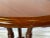 Vintage Round Cherry Hardwood Gooseneck Pedestal Tables- a Pair For Sale - Image 10 of 13