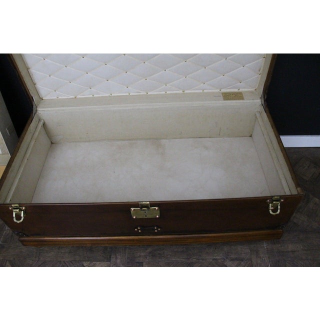 Antique Leather Trunk from Louis Vuitton, 1900s For Sale - Image 16 of 18