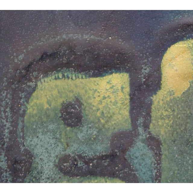 Modern George F Welch,ypeface, Hebrew Font and Numbers Enamel Judaica Art Plaque For Sale - Image 3 of 5