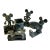 1980s Vintage Boho Chic Lucite Acrylic Disney Mickey Mouse Desk Set - 4 Pieces. For Sale