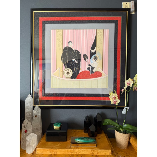 vintage 額縁/ERTE Vintage Circle Gallery Erté Numbers Poster, Circa 1980s