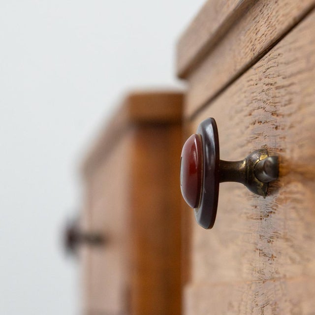 Dutch Art Deco Bedside Tables, 1920s, Set of 2 For Sale - Image 12 of 17
