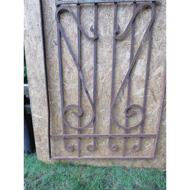 Victorian Antique Victorian Iron Gate or Garden Fence Element For Sale - Image 3 of 7