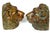 Pair of Regal Bronze Lion Head Bookends with Verdigris Patinated Highlights For Sale In West Palm - Image 6 of 11