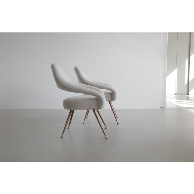55P Armchairs by Gastone Rinaldi for Rima, 1950s, Set of 2 For Sale - Image 9 of 10