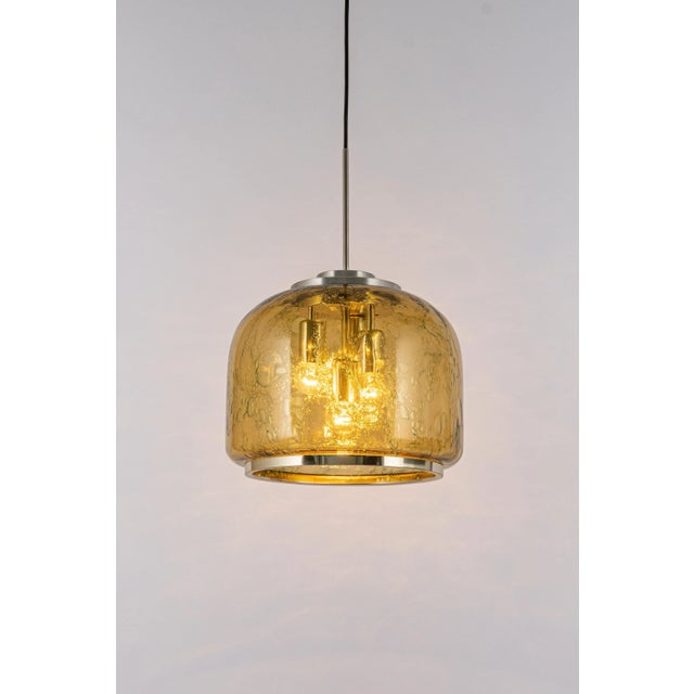 Large Murano Pendant Light by Doria, Germany, 1970s For Sale - Image 10 of 17