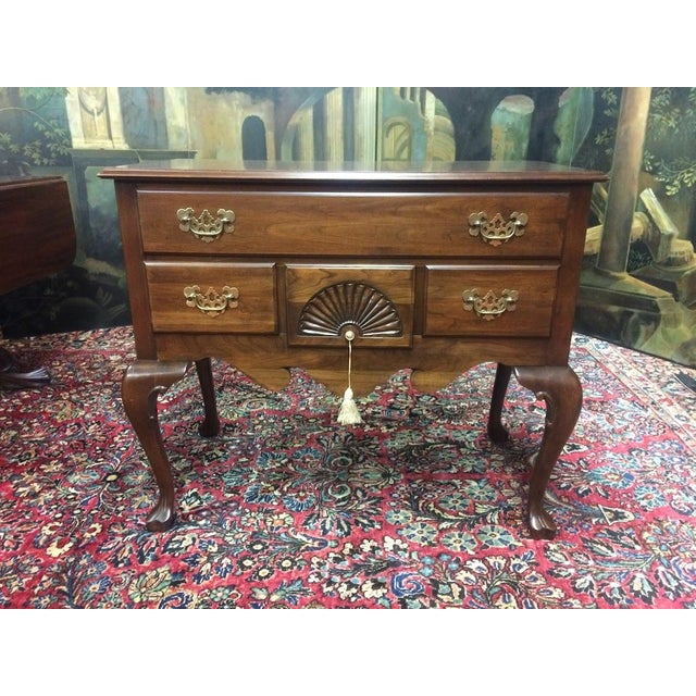 Brown Ethan Allen Lowboy Chest For Sale - Image 8 of 9
