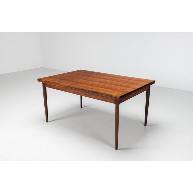 Large Extendable Dining Table in Rosewood by J.L. Møllers, Denmark, 1960 For Sale - Image 9 of 18
