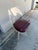 Vintage Hollywood Regency Sculptural Lucite Swivel Dining Chairs With Burgundy Seats – Set of 4 For Sale In West Palm - Image 6 of 12