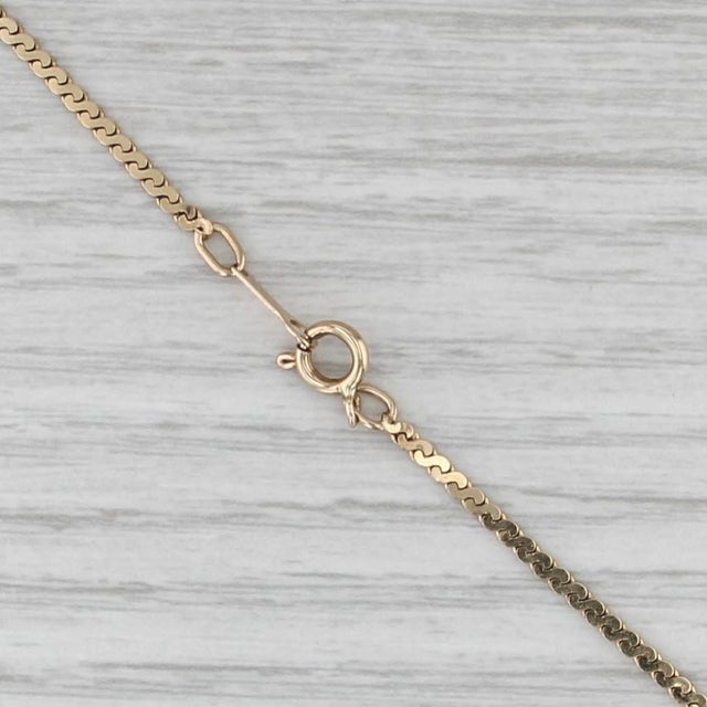 S Link Chain Necklace 14k Yellow Gold 15.75