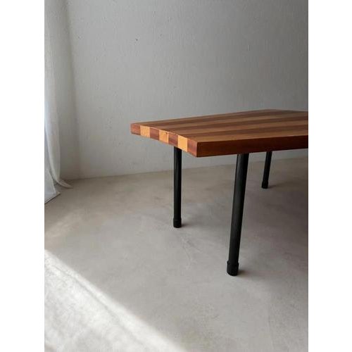 Fan-Shaped Coffee Table with Inlaid Wood, 1950s For Sale - Image 4 of 17