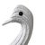 Mid-Century Modern 1970s Monumental White Wicker Swan Basket or Planter, Palm Beach Style For Sale - Image 3 of 8