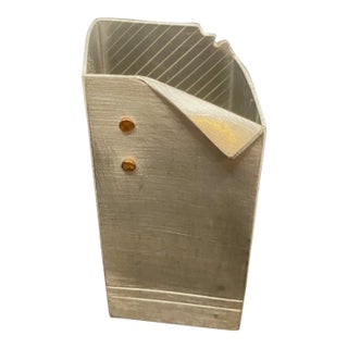 Jm Jon Micheal Route 1987 Artisian Pewter Vase For Sale