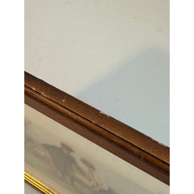 Early 20th Century “The First Lesson” Golf Scene Lithograph Charming early 20th-century lithograph titled “The First...