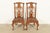 An outstanding pair of Chippendale or Georgian style side chairs or dining chairs By Henredon USA, Circa 1980s Carved...