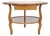 Vintage French Country Provincial Round Cherry Occasional Side Table W/ Drawer For Sale