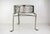 2000 - 2009 Early 2000s Artisan Industrial Steel Petite Side Table With Cutouts For Sale - Image 5 of 15