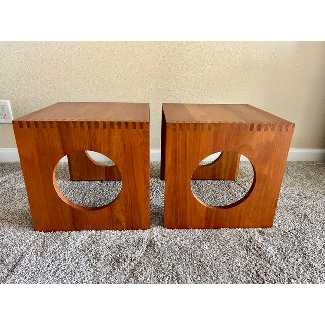1970s 1970s Jens Quistgaard Cube Nesting Tables for Richard Nissen- A Pair For Sale - Image 5 of 7
