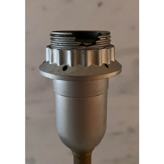 Vintage Brutalist Steel Table Lamp For Sale - Image 9 of 9