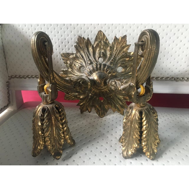 Bronze Wall Lamps, 1920s, Set of 2 For Sale - Image 9 of 14