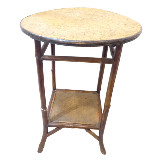 Vintage Bamboo Table For Sale