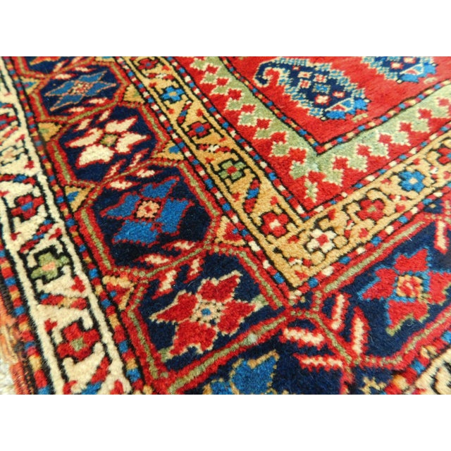 Red Vintage Turkish Prayer Rug- 3′ × 4′1″ For Sale - Image 8 of 13
