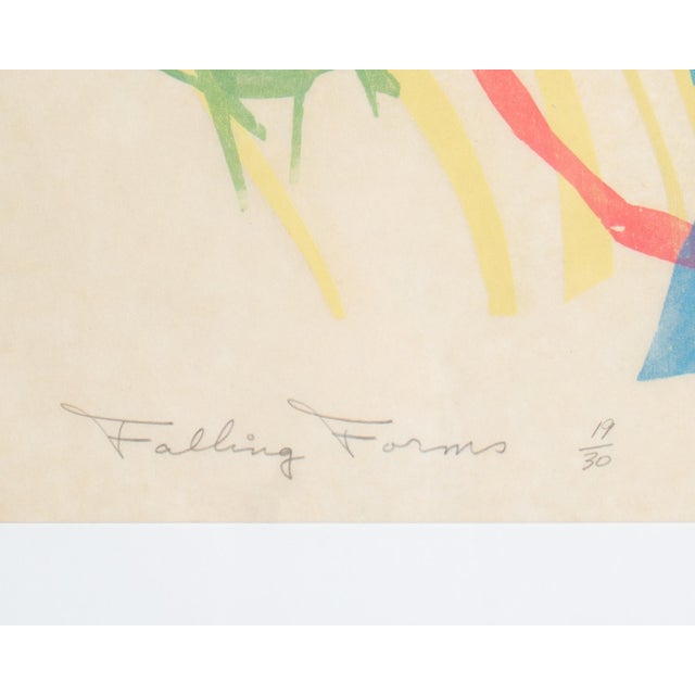 “Falling Forms” Abstract Relief Print by Walter Sorge For Sale In Indianapolis - Image 6 of 8