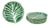 Vintage Faience Plates in the shape of Cabbage Leaves, 1960s, Set of 5 For Sale