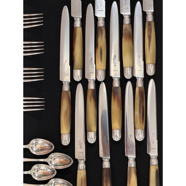 Albatros Silverplate Flatware Set from Christofle, 1930s, Set of 39 For Sale - Image 7 of 18
