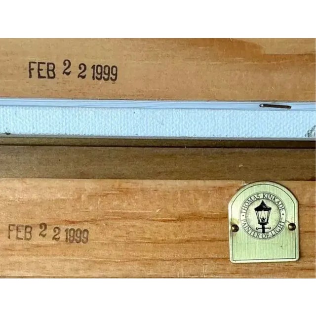 Thomas Kinkade "Carmel, Sunset on Ocean Avenue" on Canvas For Sale - Image 11 of 15