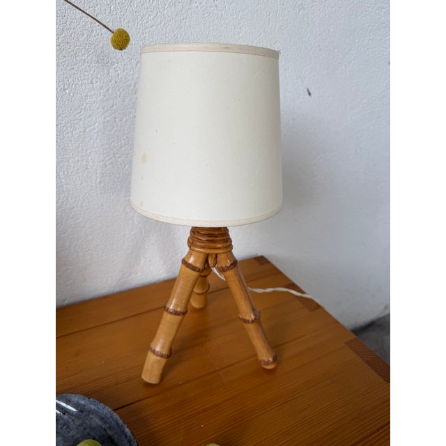 Vintage Rattan Table Lamp, 1960s For Sale - Image 12 of 18